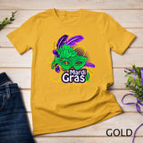 Mardi Gras T Shirt Mardi Gras 2023 Beads Mask Feathers Tee T-Shirt
