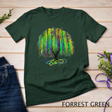 Mardi Gras Tree Beads New Orleans 2023 Watercolor Vintage T-Shirt
