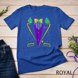 Mardi Gras Tuxedo Costume Funny Carnival Parade Design T-Shirt