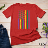 Mardi Gras US flag T-Shirt