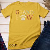 Mens Retro Grand Paw Dog Lover Grandpaw Grandpa Gift T-Shirt
