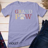 Mens Retro Grand Paw Dog Lover Grandpaw Grandpa Gift T-Shirt