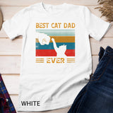 Mens Vintage Best Cat Dad Ever Bump Cat Lover Gifts T-Shirt