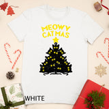 Meowy Catmas Black Cats Tree Funny Cat Owner Christmas Gift T-Shirt