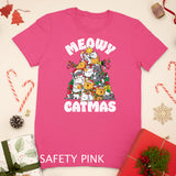 Meowy Catmas Cat Christmas Tree Xmas Kids Girls Boys Gifts T-Shirt