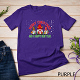 Merry Christmas And a Happy New Year Cute Christmas Gnomes 2023 T-Shirt