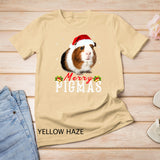 Merry Pigmas Face Mask Funny Guinea Pig Christmas santa Gift T-Shirt