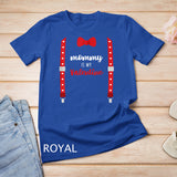 Mommy Is My Valentine T Shirt Heart Mom Suspenders Bow Tie T-Shirt