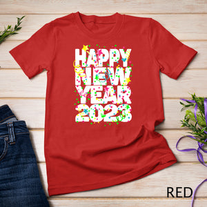 New Year Eve Party Supplies Kid NYE 2023 Happy New Year T-Shirt2