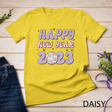 New Years Eve Shirt Party Supplies Groovy Happy New Year 2023 T-Shirt