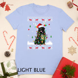 Newfoundland Dog Christmas Lights Ugly Christmas T-Shirt
