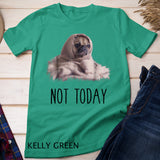 Not Today Pug T-Shirt Funny Cute Blanket Dog T-shirt