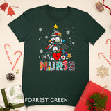 Nurse Christmas Tree Stethoscope RN LPN Scrub Nursing Xmas T-Shirt