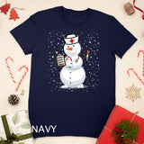 Nurse Snow Man Nursing RN Funny Christmas Snowman T-Shirt