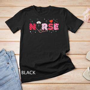 Nurse Valentines Day Valentine ER ICU NICU RN Nurses Women T-Shirt