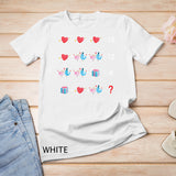 Order Of Operations Quiz Funny Valentine Math Teacher V Day T-Shirt