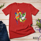 Parrot Flock - Macaw, Cockatoo, African Grey, & Budgie T-Shirt