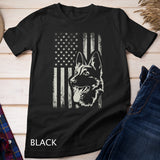 Patriotic German Shepherd AMERICAN FLAG Dog Lover Gift T-Shirt