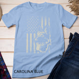 Patriotic German Shepherd AMERICAN FLAG Dog Lover Gift T-Shirt