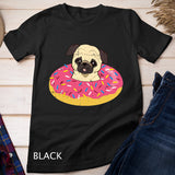 Pug Dog Doughnut Floatie Cute Donut Pet Halloween Gift Pug Lover T-Shirt
