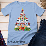 Pug Dog Xmas Tree Gift Santa Hat Pug Christmas T-Shirt
