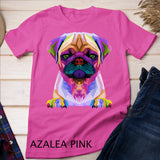 Pug Pop Art Colorful Portrait Carlino for Dog Lovers T-Shirt