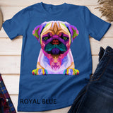 Pug Pop Art Colorful Portrait Carlino for Dog Lovers T-Shirt