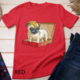 Pug Shirt Dog Puppy Funny Slice Gift Lover Cute Pizza Box T-shirt