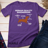 Quality German Engineering Dachshund Lover Wiener Dog T-Shirt