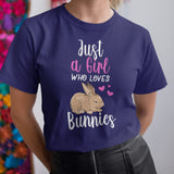 Rabbit Pet Bunny Lover Pet Owner Bunnies Hearts Girl Rabbit Lover T-shirt