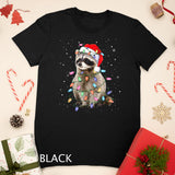 Raccoon Christmas Tree Lights Pajama Racoon Lover Xmas T-Shirt