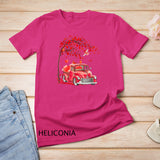 Red Truck Happy Valentines Day Cute Couple Matching T-Shirt