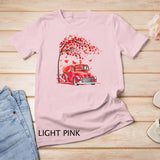 Red Truck Happy Valentines Day Cute Couple Matching T-Shirt