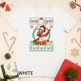 Reindeer Lovers Santa Hat Ugly Christmas Shirt Funny Xmas T-shirt