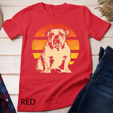 Retro English Bulldog Shirt Men Women Kids Gift T-shirt
