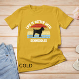 Retro Schnoodle Dog Gift T-Shirt