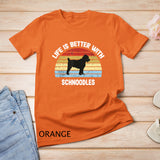 Retro Schnoodle Dog Gift T-Shirt