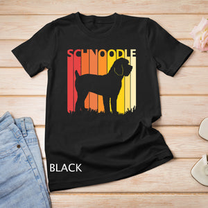 Retro Schnoodle Dog T-shirt Merry Christmas Gift