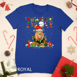 Santa Reindeer Lion With Xmas Presents Ornaments Family T-Shirt