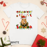 Santa Reindeer Lion With Xmas Presents Ornaments Family T-Shirt