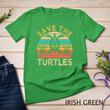 Save The Turtles Animal Rights Retro Style Sea Turtle Gift T-Shirt