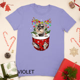 Schnauzer Reindeer In Pocket Christmas Dog Lovers Pajama T-Shirt