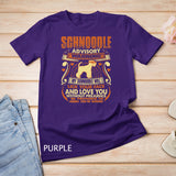 Schnoodle Advisory Warning Dog Pets Lovers Gift Premium T-Shirt