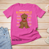 Schnoodle Anatomy Funny Dog Mom Dad Gift T-Shirt