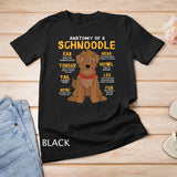 Schnoodle Anatomy Funny Dog Mom Dad Gift T-Shirt