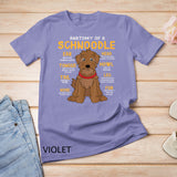 Schnoodle Anatomy Funny Dog Mom Dad Gift T-Shirt