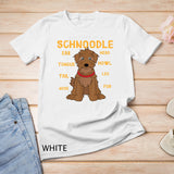 Schnoodle Anatomy Funny Dog Mom Dad Gift T-Shirt