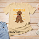 Schnoodle Anatomy Funny Dog Mom Dad Gift T-Shirt