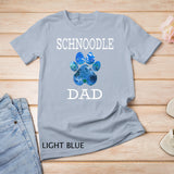 Schnoodle Dad Dog T-Shirt Paw Print Dog Dad T-Shirt