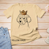 Schnoodle Dog Wearing Crown Sweatshirt T-shirt